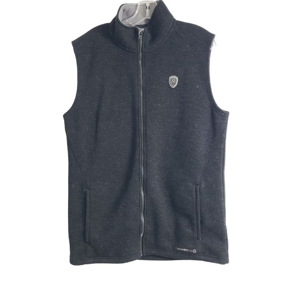 Merrell Mens Medium Gray Wool Blend Select Regulate &‎ Performix Big Sky Vest - Picture 1 of 8